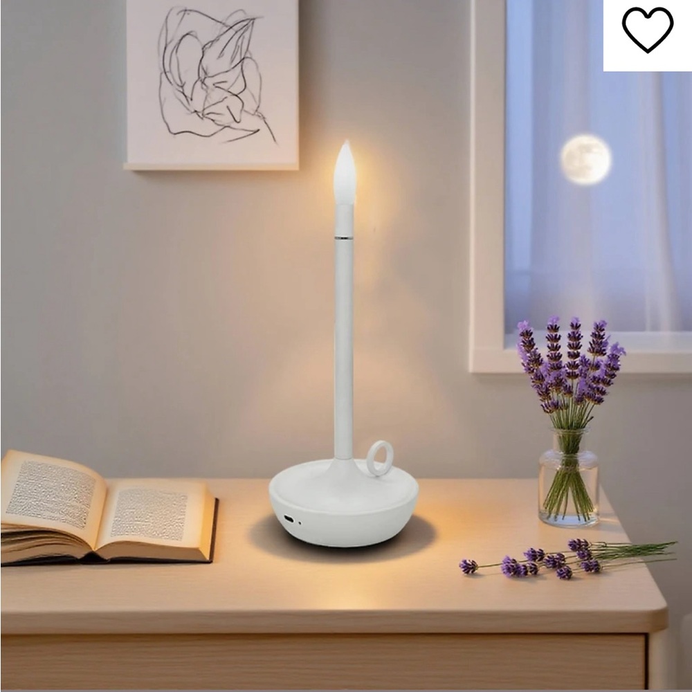 Ashland 10" Portable Tap Lamp 3 Modes Rechargeable Tap Control Chamberstick